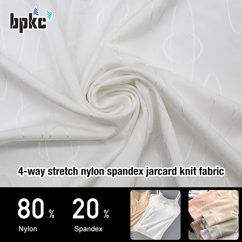 4-way stretch nylon spandex jarcard knit fabric for underwear